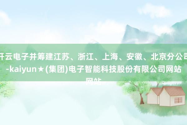 开云电子并筹建江苏、浙江、上海、安徽、北京分公司-kaiyun★(集团)电子智能科技股份有限公司网站
