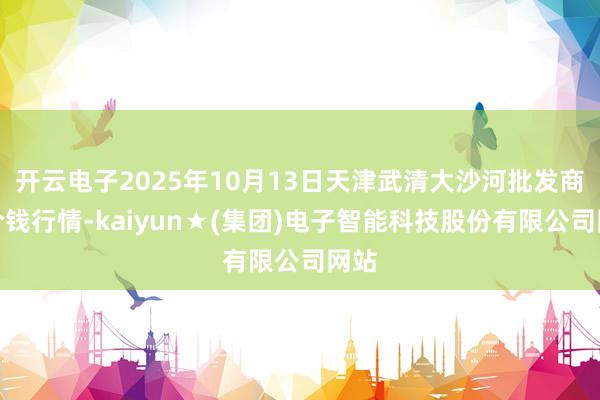 开云电子2025年10月13日天津武清大沙河批发商场价钱行情-kaiyun★(集团)电子智能科技股份有限公司网站